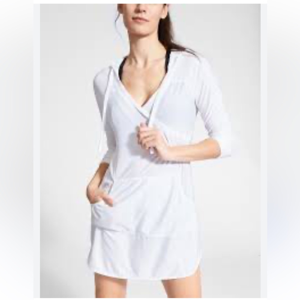 Athleta White Wick-It Wader Coverup Size Large